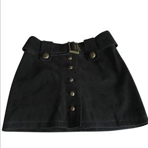 Suede skirt